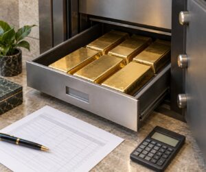 how vaulted gold storage fees work