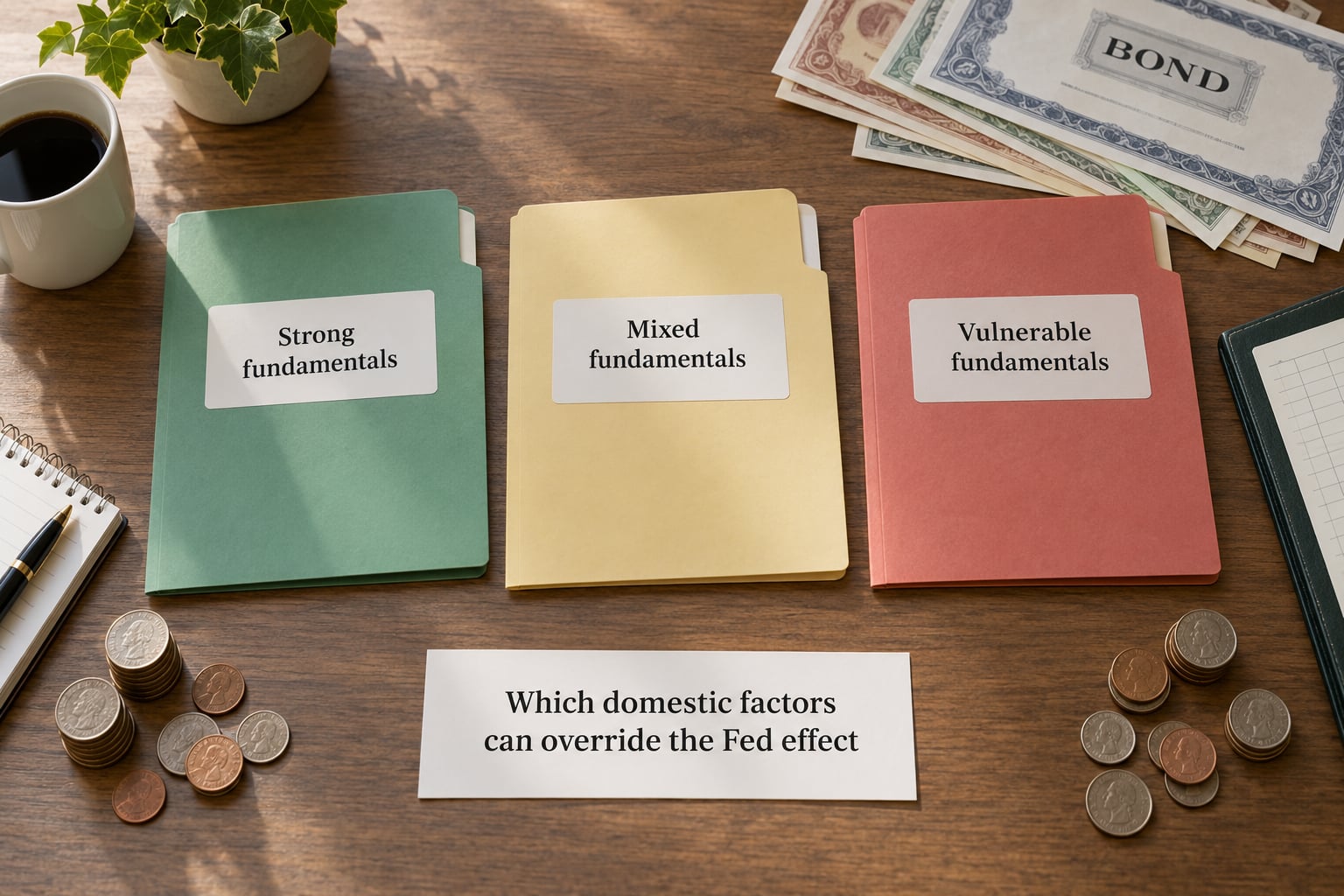 Which domestic factors can override the Fed effect