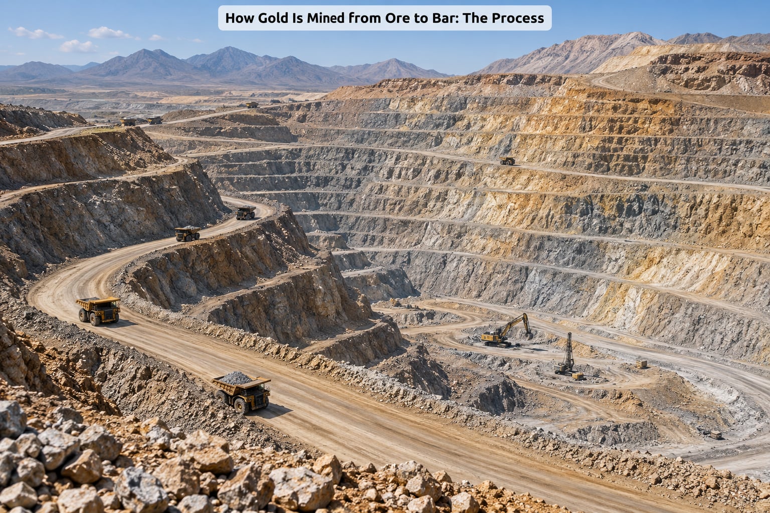 How Gold Is Mined from Ore to Bar: The Process