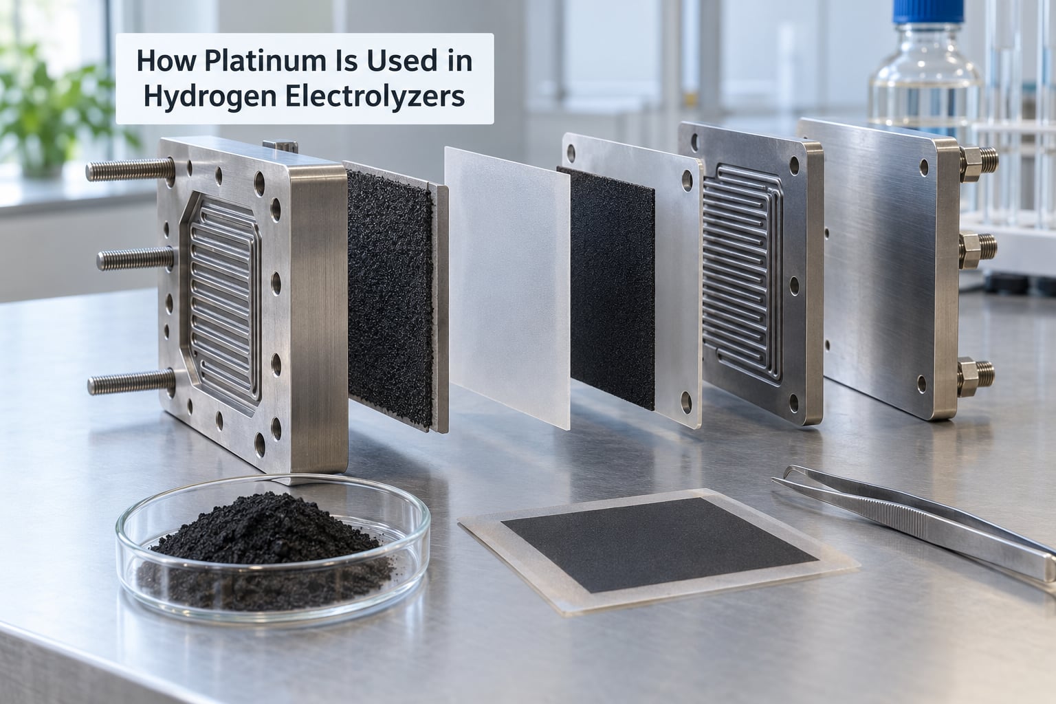 How Platinum Is Used in Hydrogen Electrolyzers