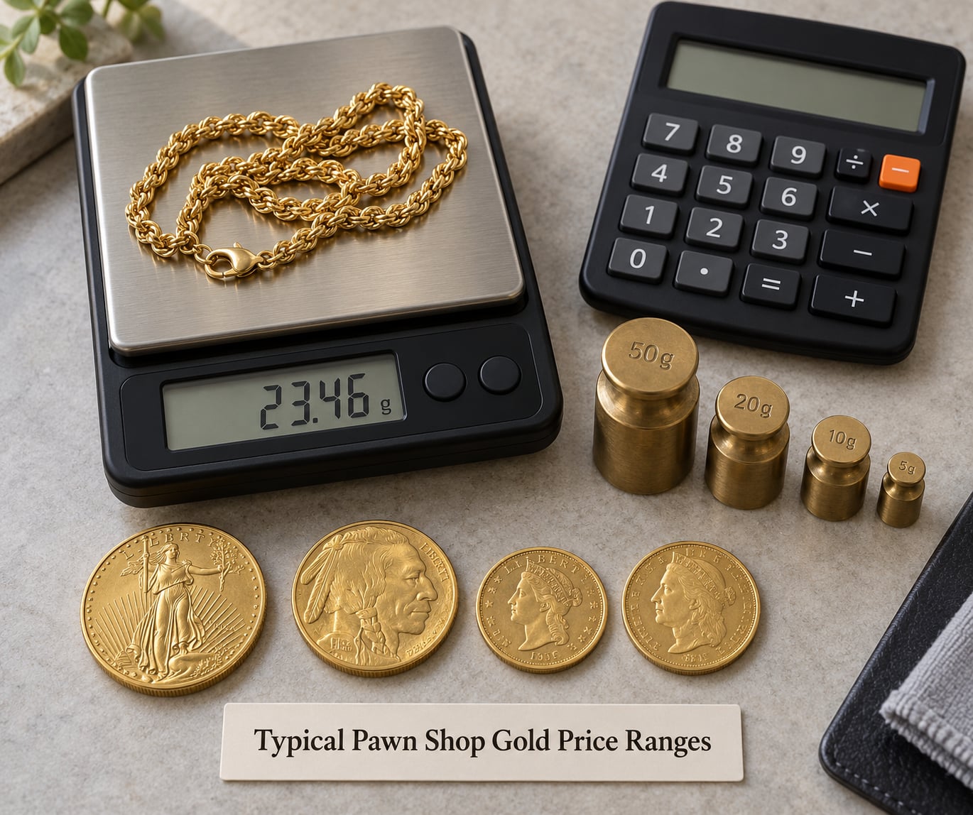 Typical Pawn Shop Gold Price Ranges