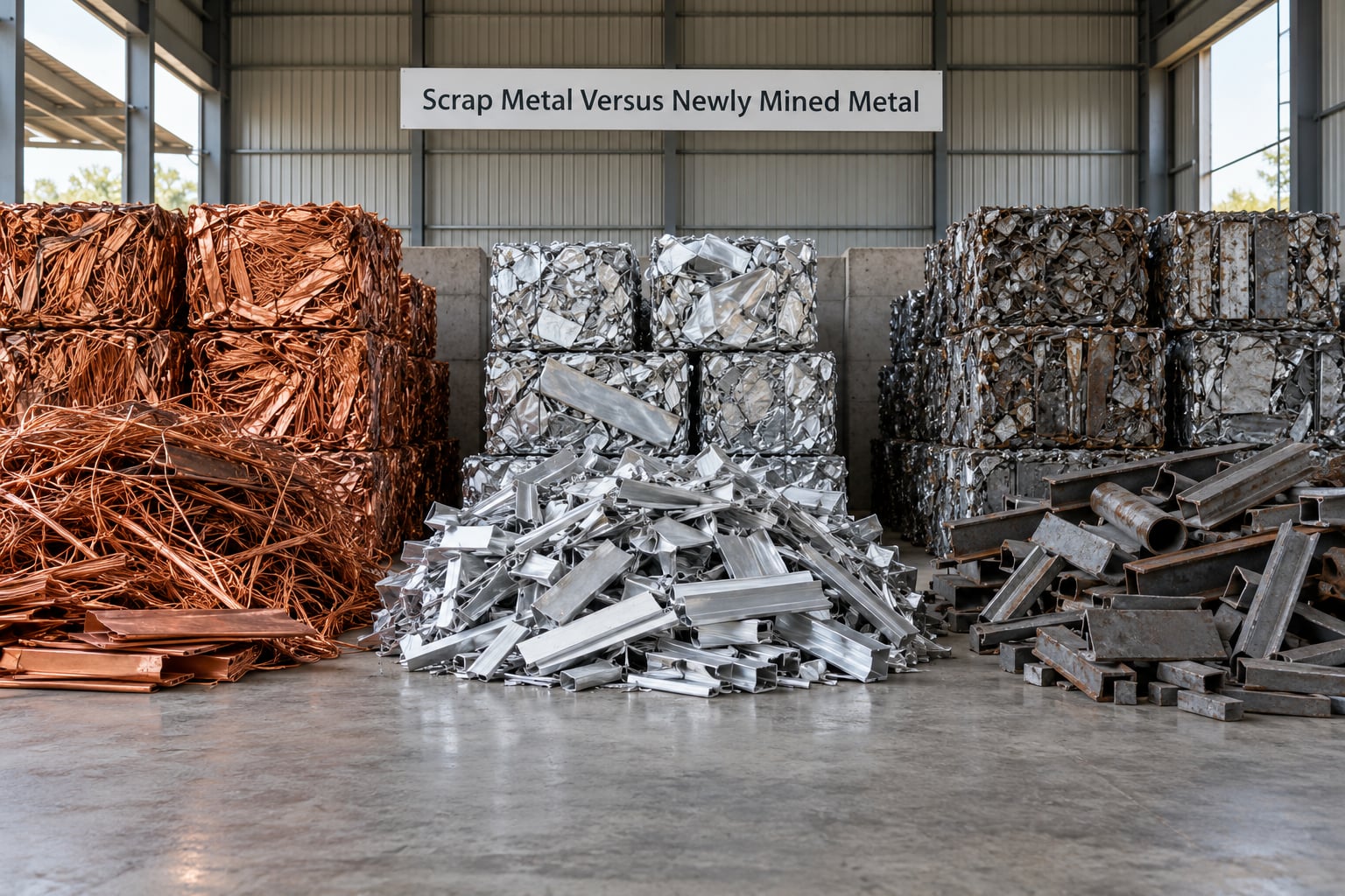 Scrap Metal Versus Newly Mined Metal