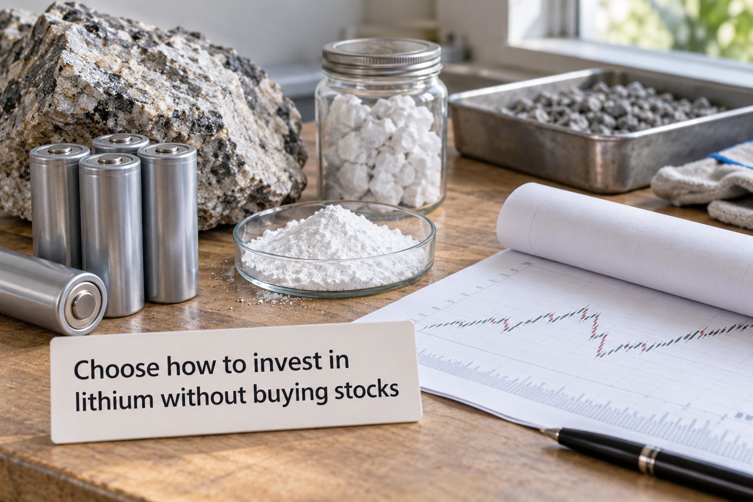 Choose how to invest in lithium without buying stocks