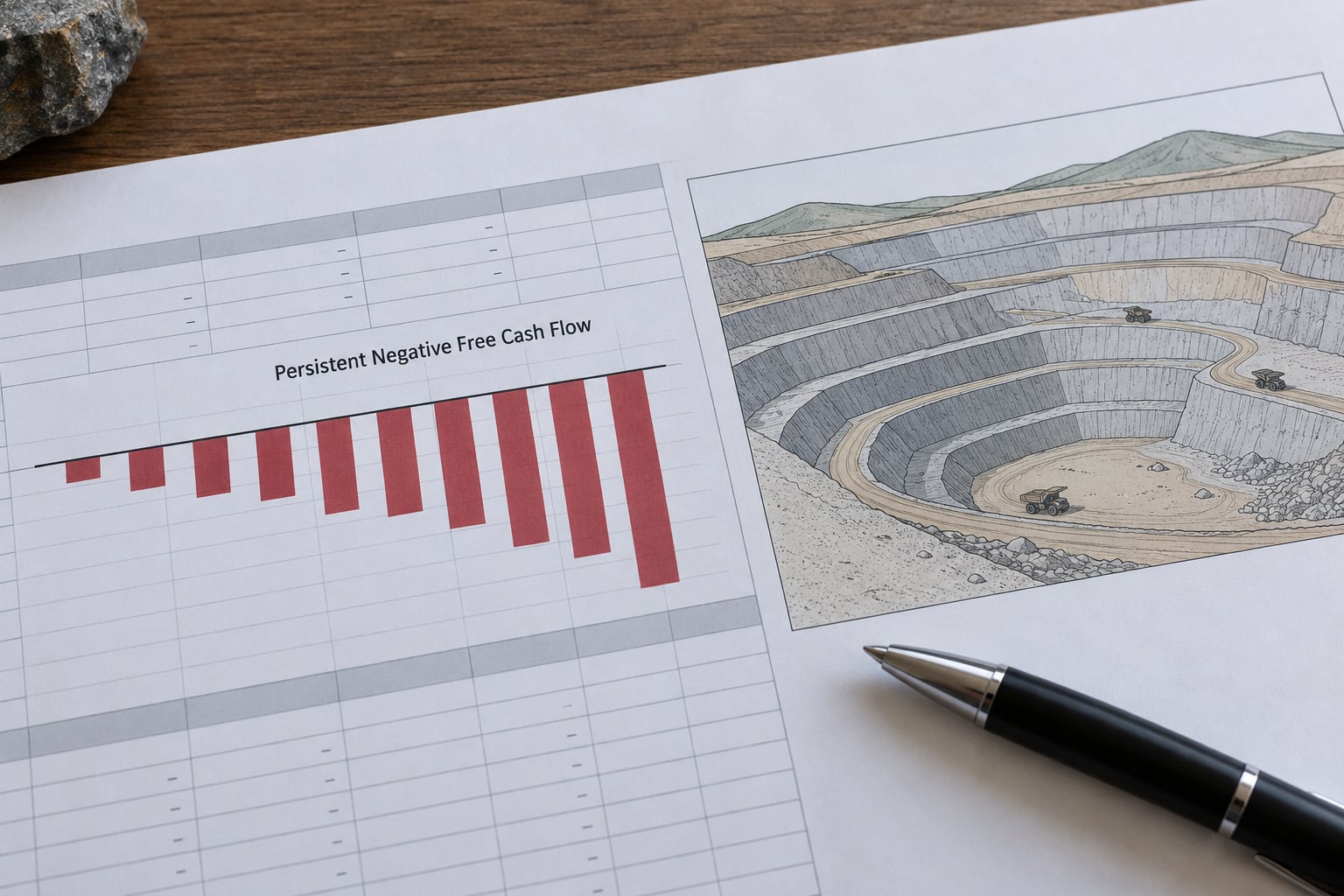 Persistent Negative Free Cash Flow
