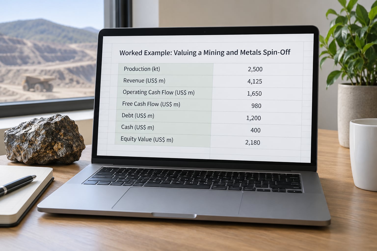 Worked Example: Valuing a Mining and Metals Spin-Off