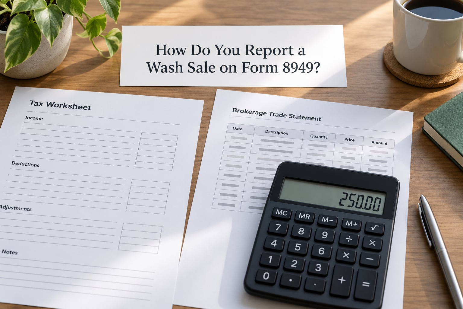 How Do You Report a Wash Sale on Form 8949?