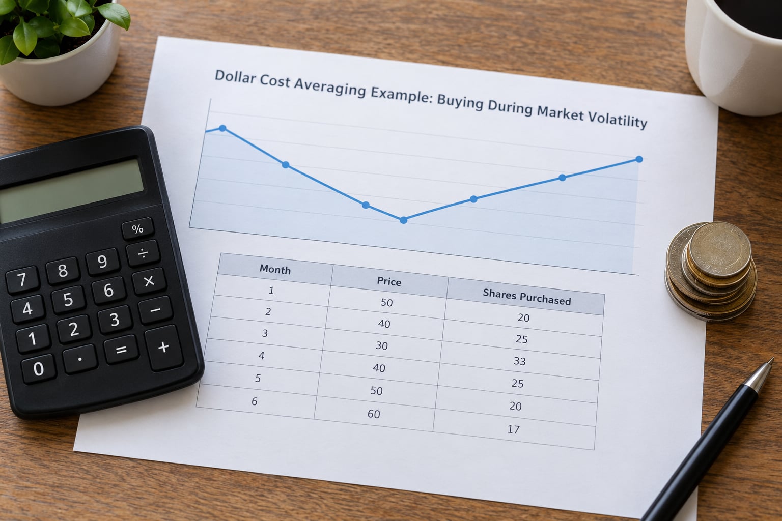 Dollar Cost Averaging Example: Buying During Market Volatility