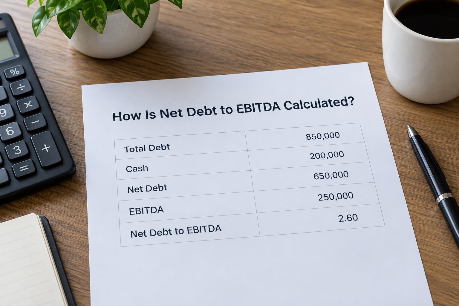 How Is Net Debt to EBITDA Calculated?