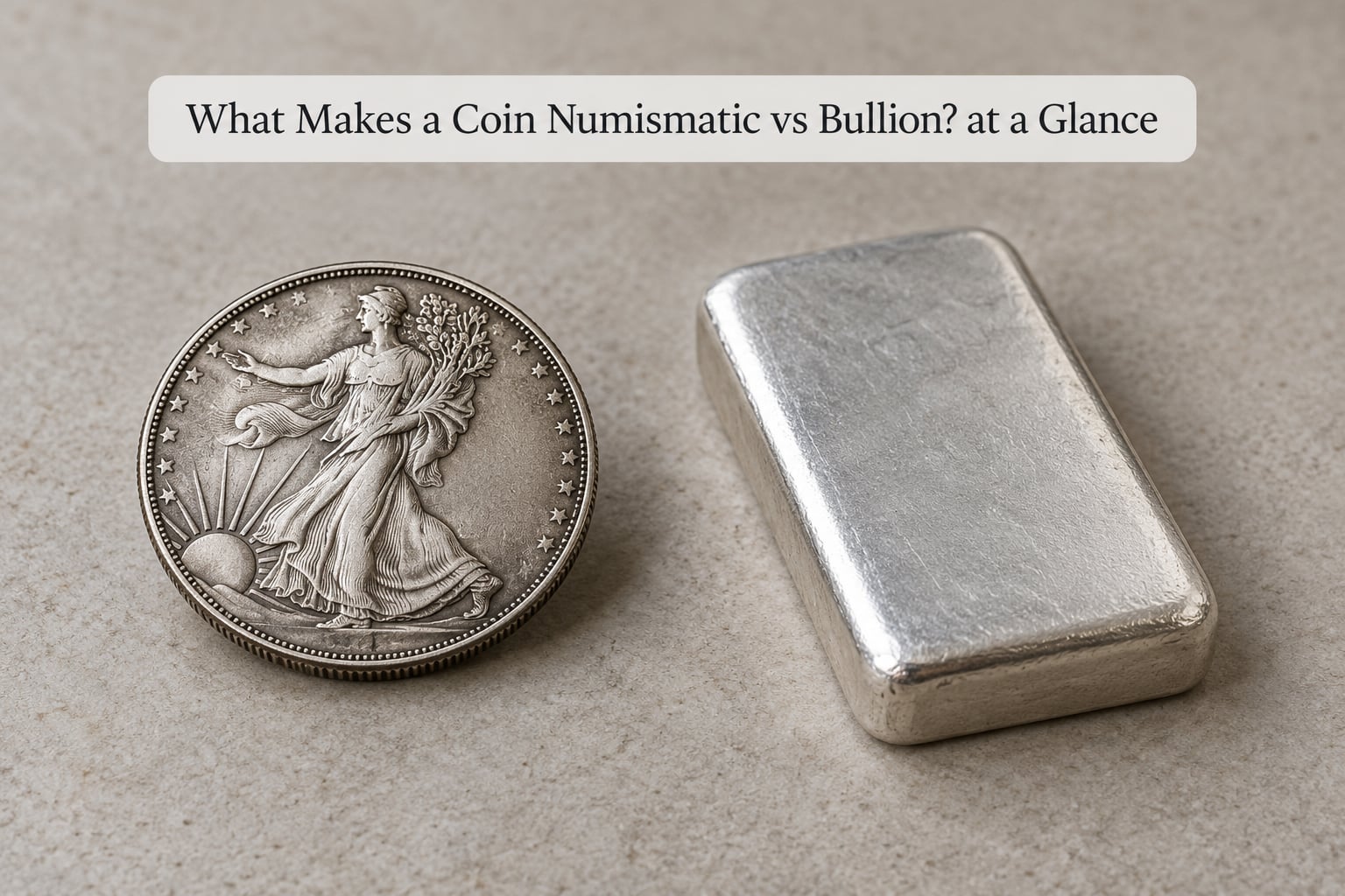 What Makes a Coin Numismatic vs Bullion? at a Glance