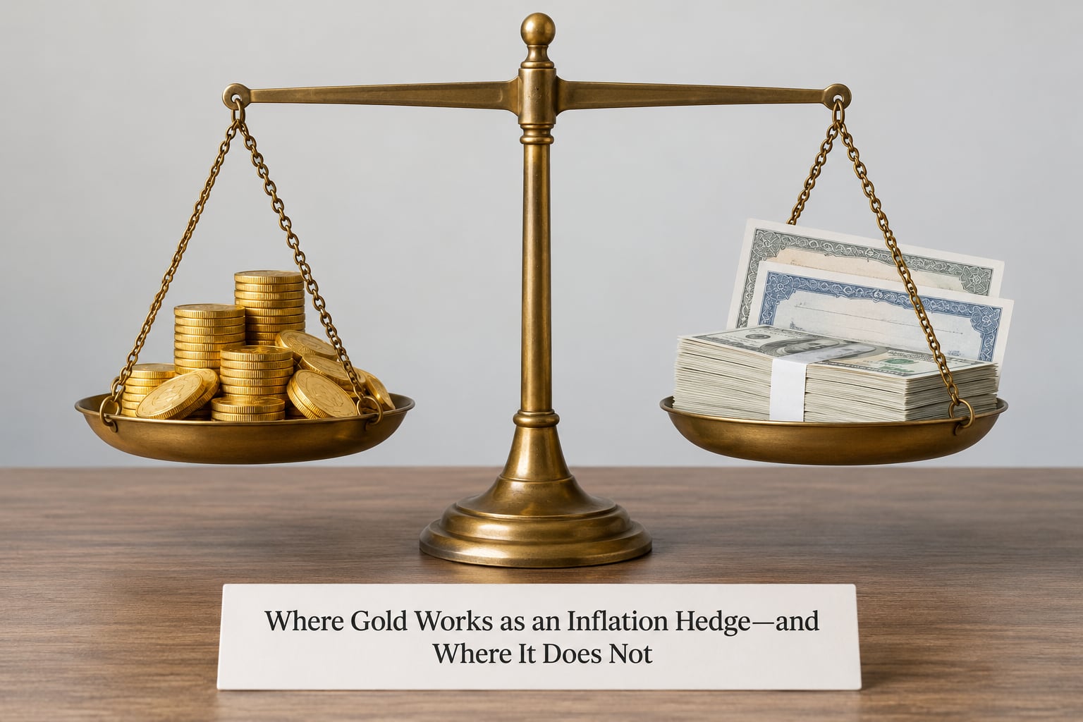 Where Gold Works as an Inflation Hedge—and Where It Does Not