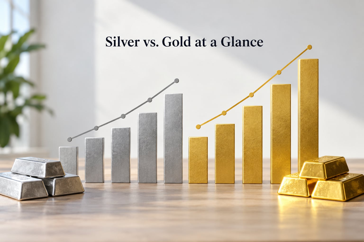 Silver vs. Gold at a Glance